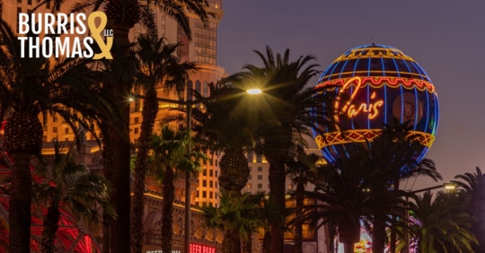 skyline with las vegas hotels